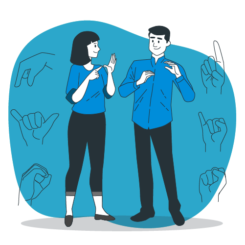 Sign Language Illustration